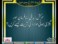 Tarbiyat-e-aulad kay amali usool - Part 12 - Syed Abid Hussain Zaidi